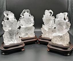 臺南城文創 早期老件手工雕天然特級激光料白水晶雕件 麒麟踩如意.F倉庫 歷史價格詳細信息