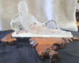 天然白水晶內雕觀音平安無事牌吊墜，規格60*41*10mm 重 68.2克 水晶 擺件 文玩 二手【紫竹齋】967 歷史價格詳細信息
