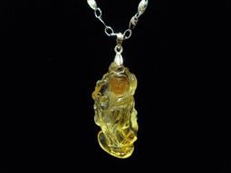 珍藏天地~黃水晶如意觀音墜 歷史價格詳細信息