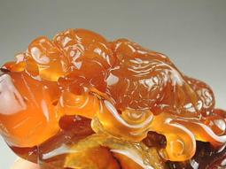 《紀老師的收藏》晶瑩剔透•鴻運當頭→天然晶洞共生金黃玉髓項鍊（聚財貔貅）→26B36U09  正能量-聚氣招財•心想事成•收藏增值 歷史價格詳細信息