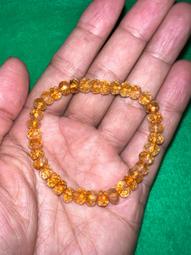 黃水晶（鑽切板型）純銀珠手環 歷史價格詳細信息