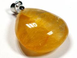 ***原礦屋*** 招財利器！清透料特殊絲！A級巴西雙色鈦晶墜14.38g！(寶石、礦石、招財、冥想、靈修) 歷史價格詳細信息