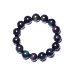 佛珠手串 天然佛珠正品雙彩虹眼天然黑曜石手鏈男士貔貅佛珠手串女款 歷史價格詳細信息