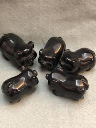 很美滿~送幸福絕版精品阿公的收藏 天然黑曜石5福臨門 黑曜石豬 開運茶室擺件禪意裝飾藝術品 來撿便宜???????????? 價格比較,價格查詢,歷史價格詳細信息
