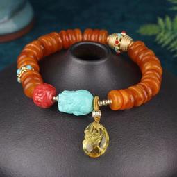 古董蜜蠟13.4克 琥珀 Amber 手串 手鍊 老蜜蠟 西藏老蜜蠟 貿易珠 #山奇藝術~善緣堂 歷史價格詳細信息