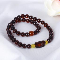 天然金珀貔貅手串金絞蜜琥珀蜜蠟單圈手錬男女珠寶飾品禮物帶證書 歷史價格詳細信息