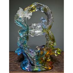 彩色琉璃元寶招財開業禮品魚缸裝飾兒童創意玩具裝藏供曼扎七寶石 歷史價格詳細信息