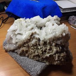 [友克鑫礦業]ac1506約重555g-雙尖水晶 激光柱 浮生水晶 骨幹水晶 白水晶簇 水晶柱 原礦 歷史價格詳細信息