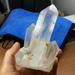 [友克鑫礦業]ac1506約重555g-雙尖水晶 激光柱 浮生水晶 骨幹水晶 白水晶簇 水晶柱 原礦 歷史價格詳細信息