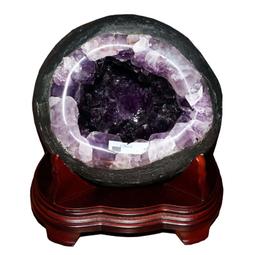 深紫巴西紫水晶洞，迷你內凹型 歷史價格詳細信息