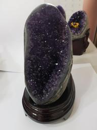 烏拉圭天然水晶簇墨綠色彩晶尺寸寬8cm高度9cm重6 水晶 天然 收藏【二手】【探古齋】-727 歷史價格詳細信息