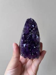 彩晶翡玉CP值開運小舖  個人辦公桌開運招財淺紫小山型紫水晶簇送底座 5.5*4.5*3CM 歷史價格詳細信息