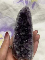 彩晶翡玉CP值開運小舖  個人辦公桌開運招財淺紫小山型紫水晶簇送底座 5.5*4.5*3CM 歷史價格詳細信息