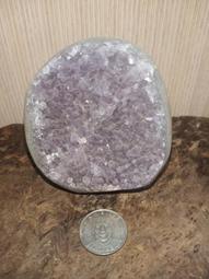 天然烏拉圭紫水晶簇尺寸高度7cm重量410克送底座帶國 水晶 天然 收藏【二手】【探古齋】-599 歷史價格詳細信息