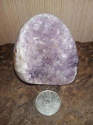 天然烏拉圭紫水晶簇尺寸高度7cm重量410克送底座帶國 水晶 天然 收藏【二手】【探古齋】-599 歷史價格詳細信息