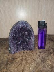 天然烏拉圭紫水晶簇尺寸高度7cm重量410克送底座帶國 水晶 天然 收藏【二手】【探古齋】-599 歷史價格詳細信息