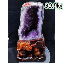 烏拉圭原皮紫晶洞 寬15cm 高14cm 深15cm 洞深9cm 重3.5公斤 歷史價格詳細信息