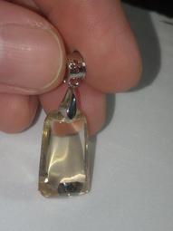 天然超清透黃水晶七彩黑雲母白幽靈吊墜 歷史價格詳細信息