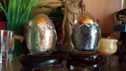 開運招財五行水晶碎石6種小聚寶蛋瓶+贈招財進寶銅錢.可加購底座，任選3瓶加贈金箔錢母一張 歷史價格詳細信息