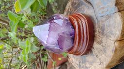 紫水晶骨干原石。 2.4公斤。尺寸170x190mm。  900 水晶 擺件 文玩 二手【紫竹齋】8 歷史價格詳細信息