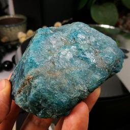 [友克鑫礦業]dd194約重294g-藍磷灰石原礦 磷灰石 Apatite 天然水晶 無加工未拋光原石 藍磷灰 歷史價格詳細信息