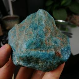 [友克鑫礦業]dd194約重294g-藍磷灰石原礦 磷灰石 Apatite 天然水晶 無加工未拋光原石 藍磷灰 歷史價格詳細信息