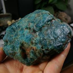 [友克鑫礦業]dd194約重294g-藍磷灰石原礦 磷灰石 Apatite 天然水晶 無加工未拋光原石 藍磷灰 歷史價格詳細信息