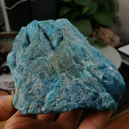[友克鑫礦業]dd194約重294g-藍磷灰石原礦 磷灰石 Apatite 天然水晶 無加工未拋光原石 藍磷灰 歷史價格詳細信息