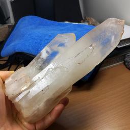 [友克鑫礦業]ak124約重457g-透亮白水晶柱 窗子水晶 大師水晶 水晶柱 未拋光 原礦 歷史價格詳細信息