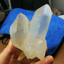 [友克鑫礦業]ak124約重457g-透亮白水晶柱 窗子水晶 大師水晶 水晶柱 未拋光 原礦 歷史價格詳細信息