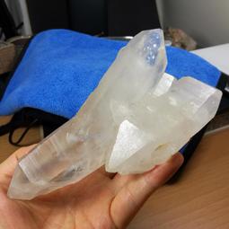 [友克鑫礦業]ak124約重457g-透亮白水晶柱 窗子水晶 大師水晶 水晶柱 未拋光 原礦 歷史價格詳細信息