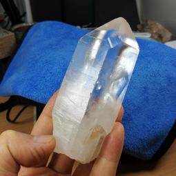 [友克鑫礦業]ak124約重457g-透亮白水晶柱 窗子水晶 大師水晶 水晶柱 未拋光 原礦 歷史價格詳細信息