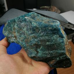 [友克鑫礦業]dd242約重488g-藍磷灰 原礦 磷灰石 Apatite 天然水晶 原石 藍磷灰石 歷史價格詳細信息