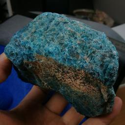 [友克鑫礦業]dd261約重351g-大塊藍磷灰 原礦 磷灰石 Apatite 天然水晶 原石 藍磷灰石 歷史價格詳細信息