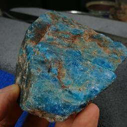 [友克鑫礦業]dd296約重400g-大塊藍磷灰 原礦 磷灰石 Apatite 天然水晶 原石 藍磷灰石 歷史價格詳細信息