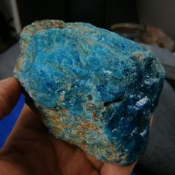 [友克鑫礦業]dd242約重488g-藍磷灰 原礦 磷灰石 Apatite 天然水晶 原石 藍磷灰石 歷史價格詳細信息