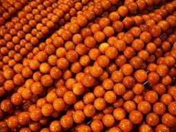 ~奇芽 水晶.寶石~ 天然-金 玫瑰紅 籃虎眼石 10mm AAA極品 長度35cm 一標一條* ＝大批發場＝ 歷史價格詳細信息