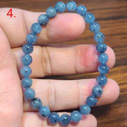 海藍寶 魔鬼藍 手鍊 手環 手珠 魔鬼海藍寶 6mm 天然❤水晶玉石特賣#R148-1 歷史價格詳細信息