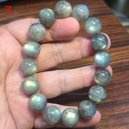 天然石拉長石水晶手鍊 粉碧璽粉紫晶925純銀手鍊 設計款~水晶森林手創館~ 歷史價格詳細信息