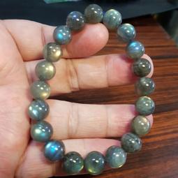 灰月光石 拉長石 月光石 手鍊 手環 手珠 ELO913 歷史價格詳細信息