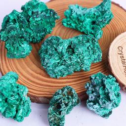 天然孔雀石原石切片擺件，一物一圖，規格127.91.12mm，重305克，15，。（230 水晶 擺件 文玩 二手【紫竹齋】958 歷史價格詳細信息