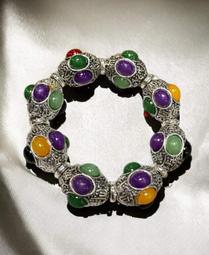 復古藏銀頭霸氣男款手鍊少數民族特色古玩民族風白銅手飾手串～啟航 歷史價格詳細信息