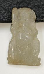 ((40年老店))祥龍彎彎月眉(小)~雪花紫玉~可搭配墜飾~背雕卍字蓮花~特價999 歷史價格詳細信息