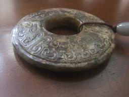 【戰國地方玉圓筒勒子】材質硬度不高，大尺寸，很容易盤變，一盤22 歷史價格詳細信息