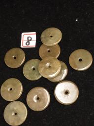 出清喔~送幸福絕版精品收藏級緬甸玉A貨『冰種古蜜綠玉扣/圓扣*11P』DIY項鍊.如圖美麗【】快來撿便宜???????????????? 歷史價格詳細信息