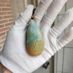 翡翠黃加綠老翠牌子 尺寸36*25*6.5 無紋裂 包A 翡翠 古董 古玩 二手【古董世家】-7637 歷史價格詳細信息