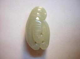 【采鑫坊】和闐玉籽料和闐白玉墜子~如意觀音 歷史價格詳細信息