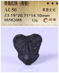 古絲路草原文化鳥型帶扣（青銅），珠博公司評級鑒定，包老保真，3918 歷史價格詳細信息