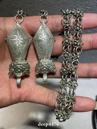 老銀鏈子，長34厘，重19.8克，包老保真，無裁切無修 古玩 老物件 舊藏 -4619 歷史價格詳細信息