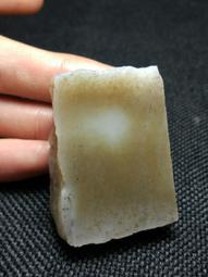 精品和闐玉俏色原石手鐲心 新疆天然玉石青色帶糖色 獨特雙色牌5326 歷史價格詳細信息